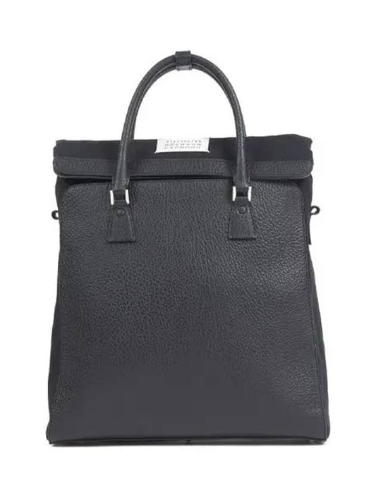 5AC Daily Leather Tote Bag Black - MAISON MARGIELA - BALAAN 2