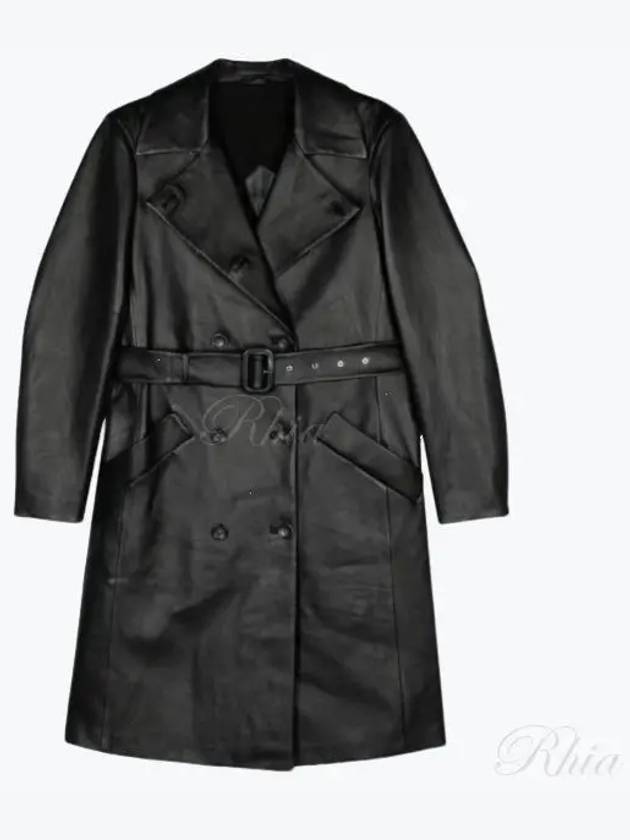 Geostra 22476011 002 22476011600 Leather Trench Coat - MAX MARA - BALAAN 1