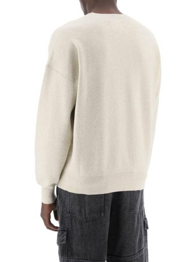 Atlee Logo Knit Top Light Grey - ISABEL MARANT - BALAAN 4