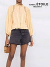 Women's Jessie Puff Sleeve Blouse Honey - ISABEL MARANT ETOILE - BALAAN.