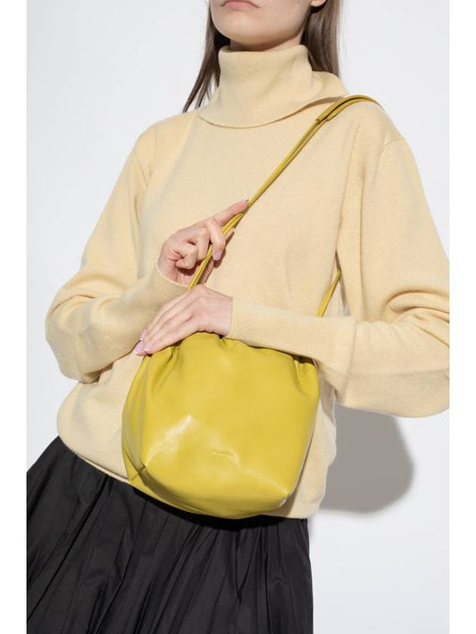 Dumpling Drawstring Calf Leather Mini Bag Yellow - JIL SANDER - BALAAN 2