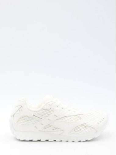 Orbit Mesh Rubber Low Top Sneakers Silver White - BOTTEGA VENETA - BALAAN 1