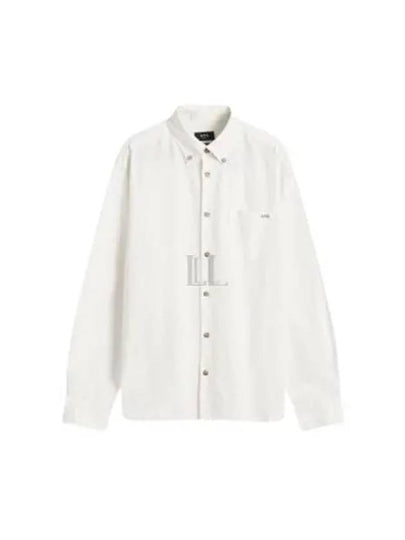 Mateo Logo Long Sleeve Shirt White - A.P.C. - BALAAN 2