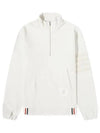 Men's 4 Bar Half Zip Up Sweatshirt Beige - THOM BROWNE - BALAAN 2