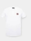 Men's Square Logo Patch Polo Shirt White - DSQUARED2 - BALAAN 2