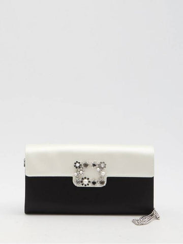 Envelope Flap Flower Buckle Clutch - ROGER VIVIER - BALAAN 1