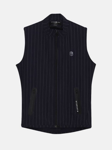 Golf Stripe Vest Blue Navy - HYDROGEN - BALAAN 1