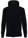 Cotton Mixed Knit Hooded Jacket Navy - CP COMPANY - BALAAN 2