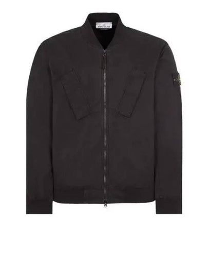 Compass Badge Bomber Jacket Black - STONE ISLAND - BALAAN 2