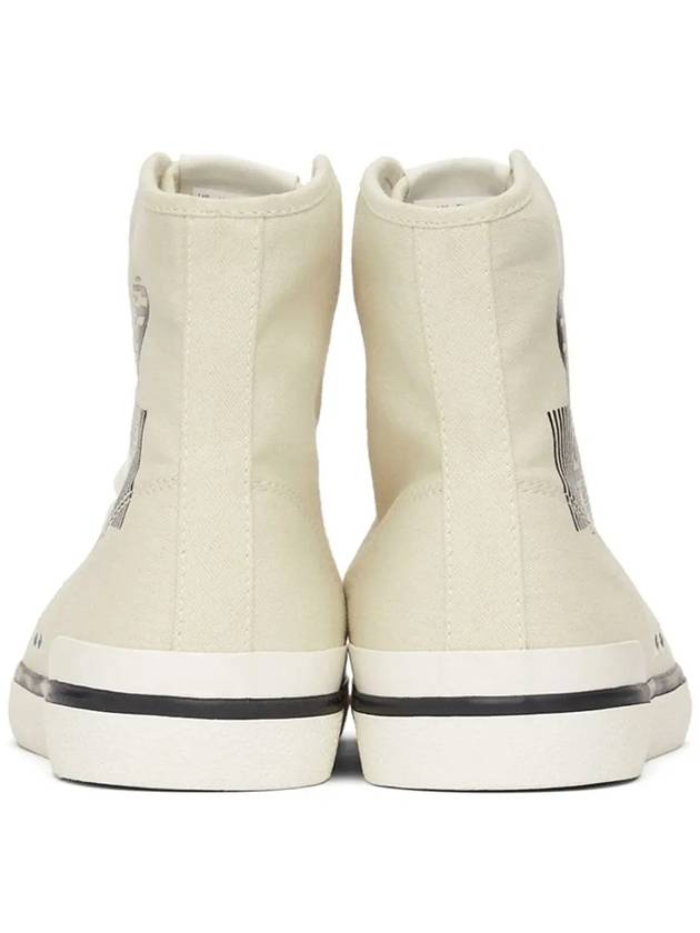 Women's Benkeenh Logo High Top Sneakers Chalk - ISABEL MARANT - BALAAN 5