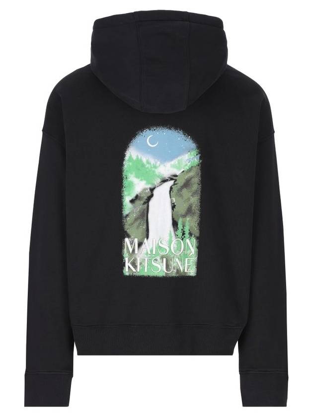 Waterfall Oversized Hoodie Black - MAISON KITSUNE - BALAAN 3