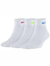 Everyday Cushion Ankle Socks 3 Pack White - NIKE - BALAAN 2