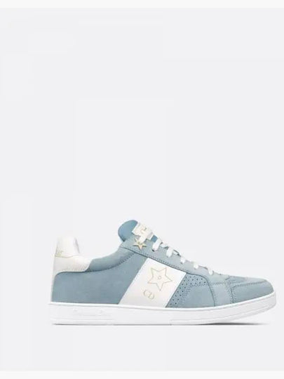 Star Sneakers Pastel Blue Suede Calfskin White - DIOR - BALAAN 2