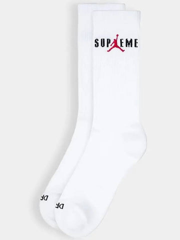 Jordan Crew Socks 2 Pack White HF1398 010 - SUPREME - BALAAN 1