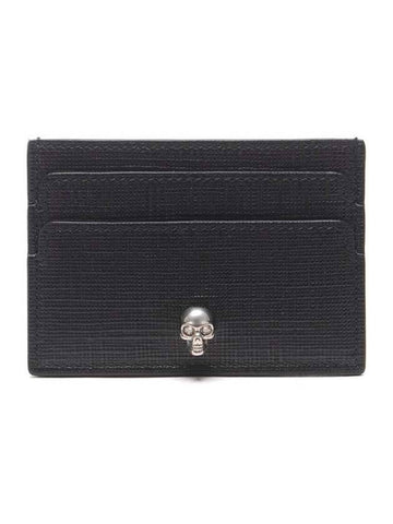 Skull Card Wallet Black - ALEXANDER MCQUEEN - BALAAN 1