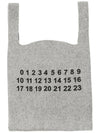 Numbering Polyester Wool Tote Bag Grey - MAISON MARGIELA - BALAAN 1