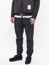 Men's Tella Paracadute Regular Fit Cargo Pants Navy - STONE ISLAND - BALAAN 3