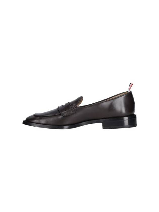 Grosgrain Loop Trim Loafers Brown - THOM BROWNE - BALAAN 4