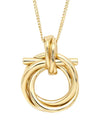 Gancini Pendant Necklace Gold - SALVATORE FERRAGAMO - BALAAN 5