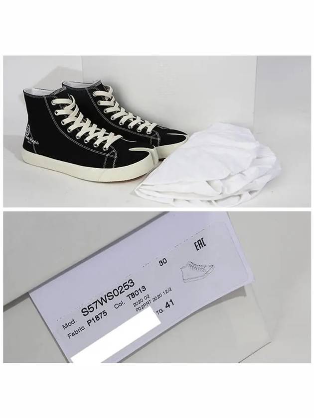 Men's Logo Tabi High Top Sneakers Black - MAISON MARGIELA - BALAAN 8