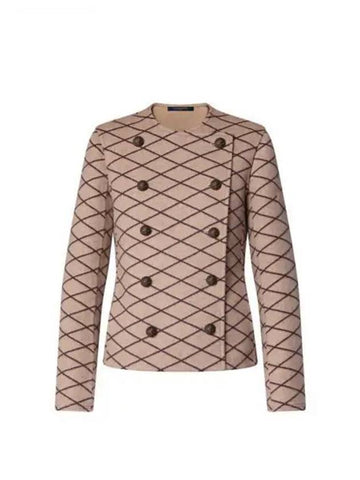 Double breasted Maltage jacquard jacket 1AFEOF - LOUIS VUITTON - BALAAN 1