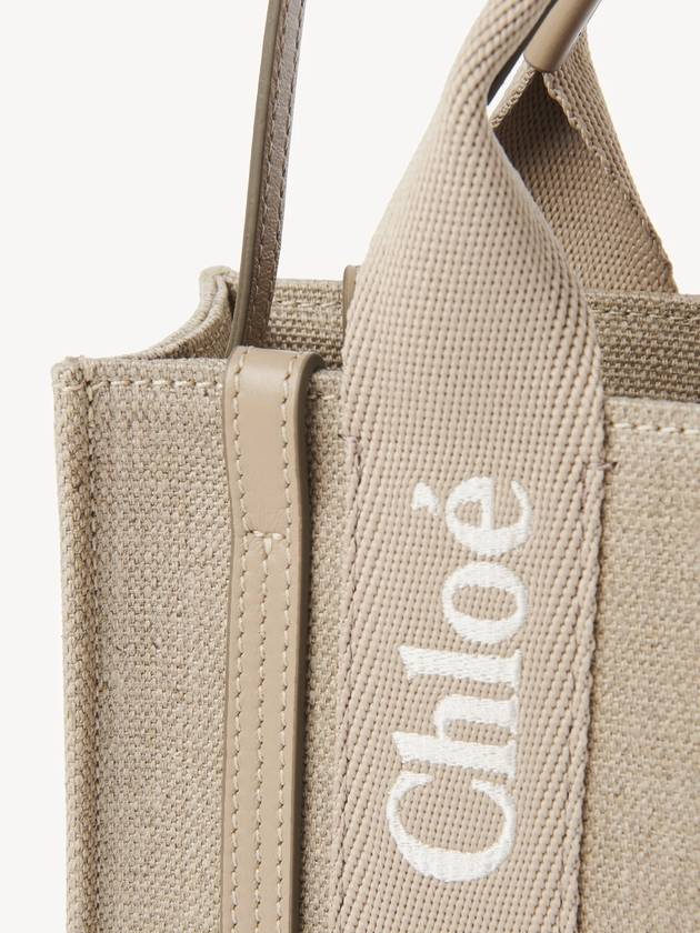 Woody Mini Tote Bag Beige - CHLOE - BALAAN 7