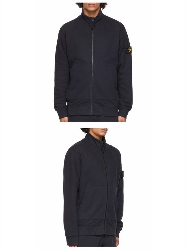 Wappen Patch Cotton Zip-up Jacket Navy - STONE ISLAND - BALAAN 5