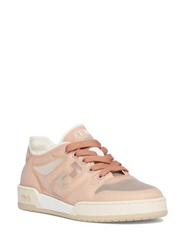 Match Mesh Low-Top Sneakers Light Pink - FENDI - BALAAN 3