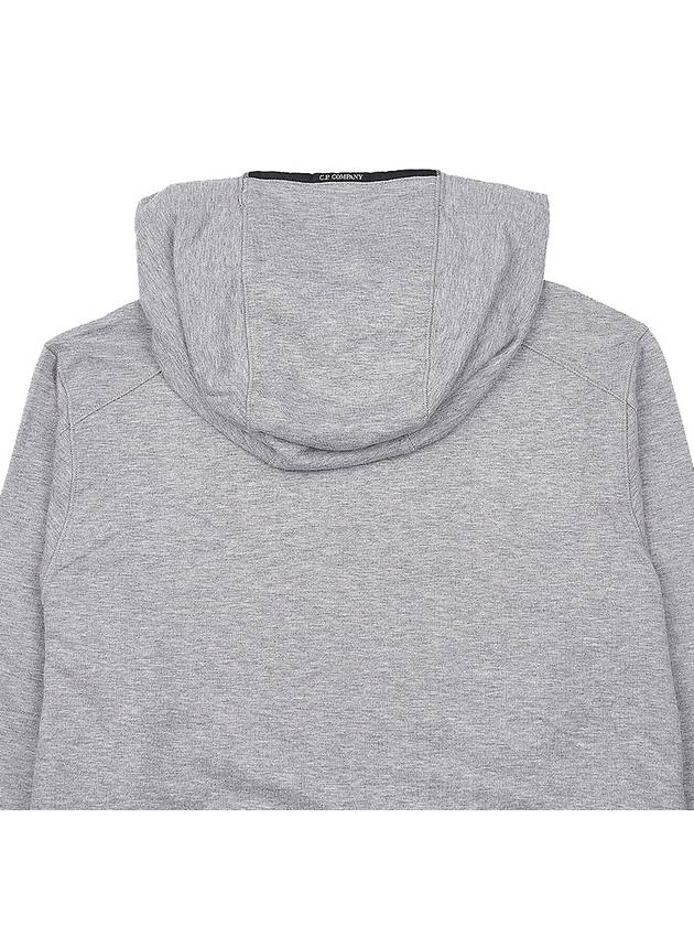 Men's Lens Wappen Fleece Hoodie Grey - CP COMPANY - BALAAN 8