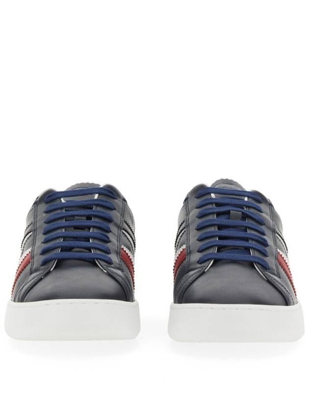 Men's Monaco Trainer Low Top Sneakers Dark Blue - MONCLER - BALAAN 5