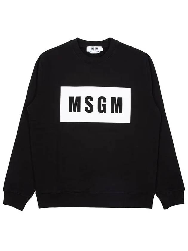 Box Logo Sweatshirt Black 2000MM523 - MSGM - BALAAN 6