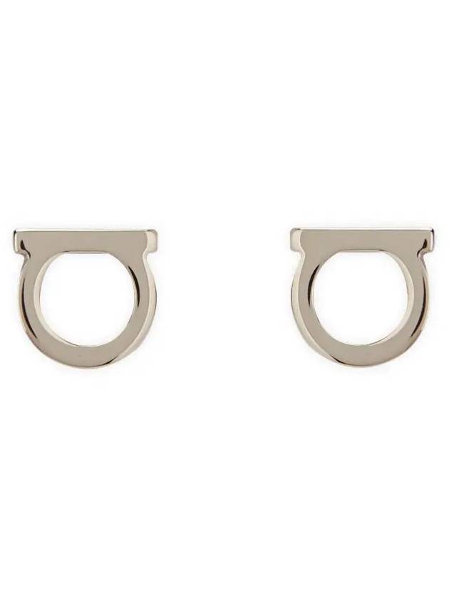 Gancini Earrings Silver - SALVATORE FERRAGAMO - BALAAN 2