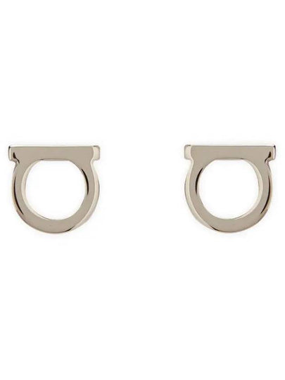 Gancini Earrings Silver - SALVATORE FERRAGAMO - BALAAN 2