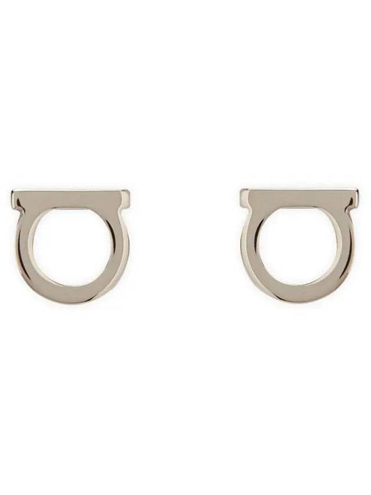 Gancini Earrings Silver - SALVATORE FERRAGAMO - BALAAN 2