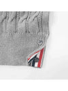 Diagonal Armband Cable Knit Top Grey - THOM BROWNE - BALAAN 11