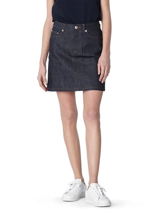 Women's Jupe Standard Denim H-Line Skirt - A.P.C. - BALAAN 3