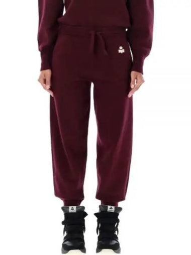 Kira Logo Track Pants Dark Red - ISABEL MARANT - BALAAN 1