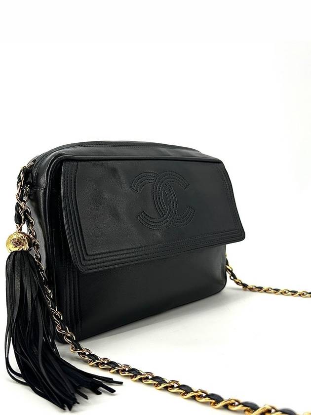 CC logo lambskin flap camera bag cross - CHANEL - BALAAN 4