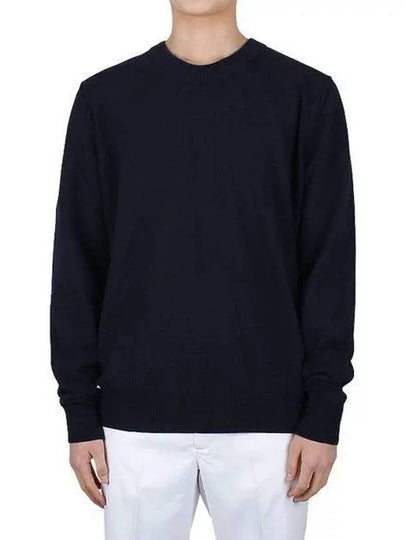 Crew Neck Cashmere Knit Top Navy - MAISON MARGIELA - BALAAN 2