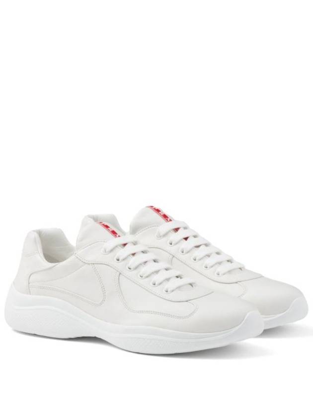 America's Cup Patent Leather Low Top Sneakers Grey - PRADA - BALAAN 3