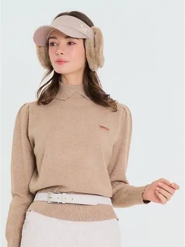 puff collar polar beige - BENECIA12 - BALAAN 1