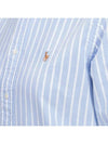 Pony Classic Fit Long Sleeve Shirt Blue - POLO RALPH LAUREN - BALAAN 5