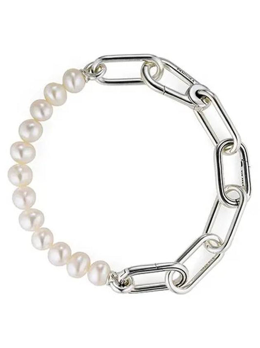 Mi Freshwater Cultured Pearl Bracelet Silver - PANDORA - BALAAN.