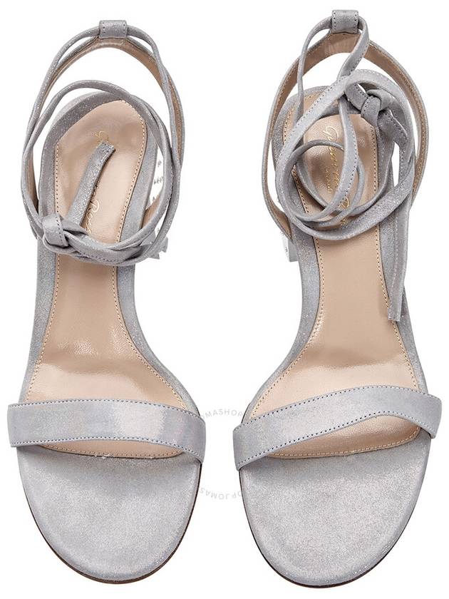 Gianvito Rossi Ladies Grey 60 Suede Sandal, Brand Size 37 - GIANVITO ROSSI - BALAAN 3