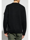 Compass Badge Knit Top Black - STONE ISLAND - BALAAN 5