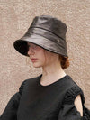 Le Petit Bucket Hat Lambskin Black - BROWN HAT - BALAAN 2