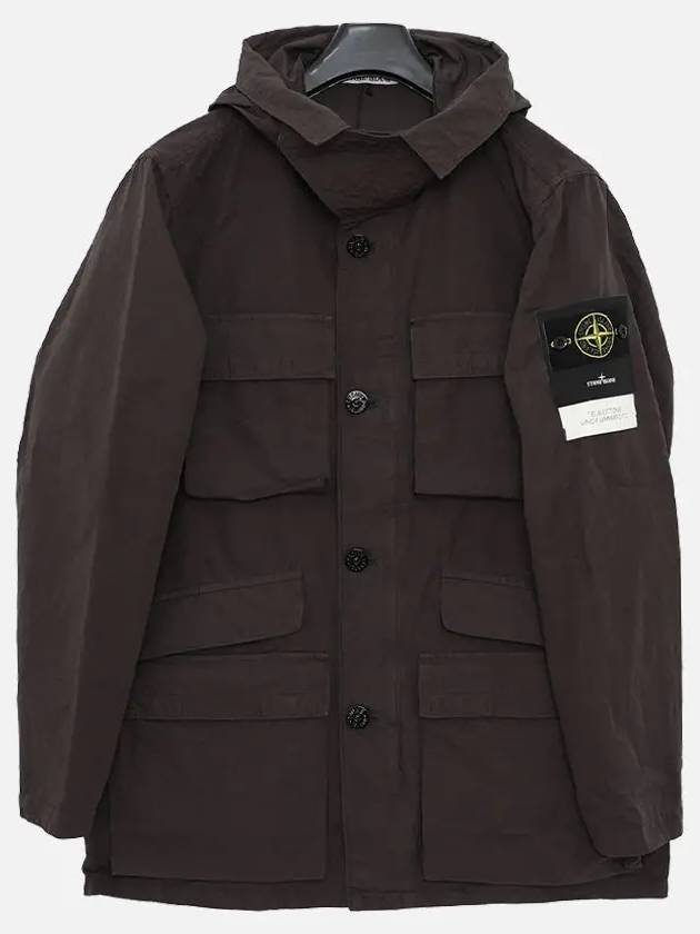 Men's Logo Patch Pocket Detail Jacket Charcoal - STONE ISLAND - BALAAN 2