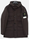 Men's Logo Patch Pocket Detail Jacket Charcoal - STONE ISLAND - BALAAN 4