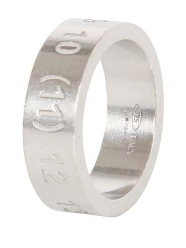 Numerical Logo Engraved Ring Silver - MAISON MARGIELA - BALAAN 4