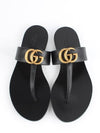 Marmont logo leather flip flop sandals 36 230 - GUCCI - BALAAN 9